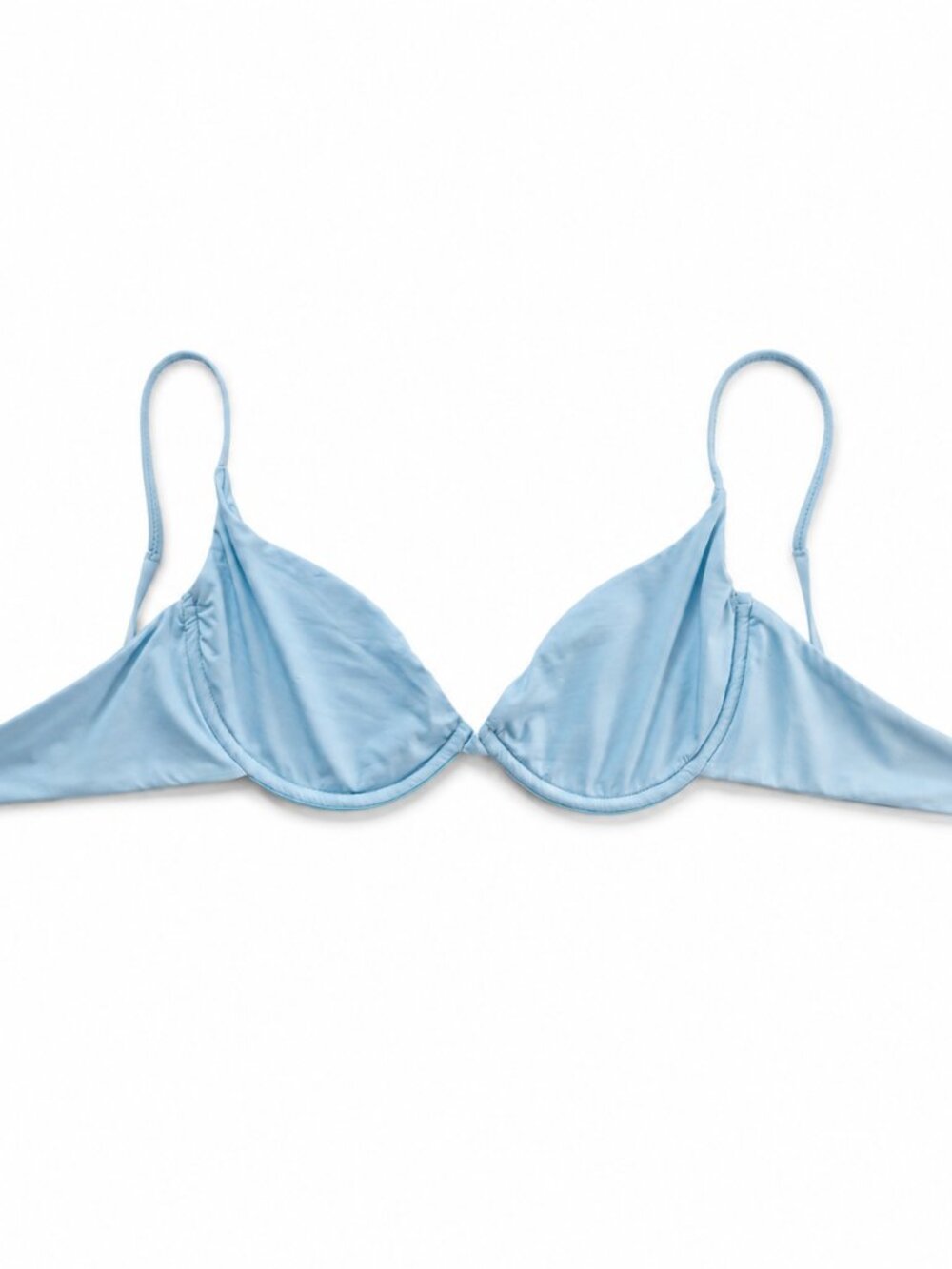 Start Me Up Underwire Blue Bikini Top